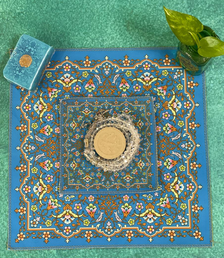 سجاده دو تکه طرح یاسینی