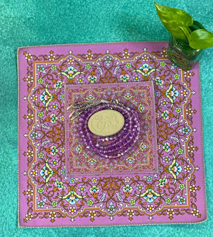 سجاده دو تکه طرح یاسینی
